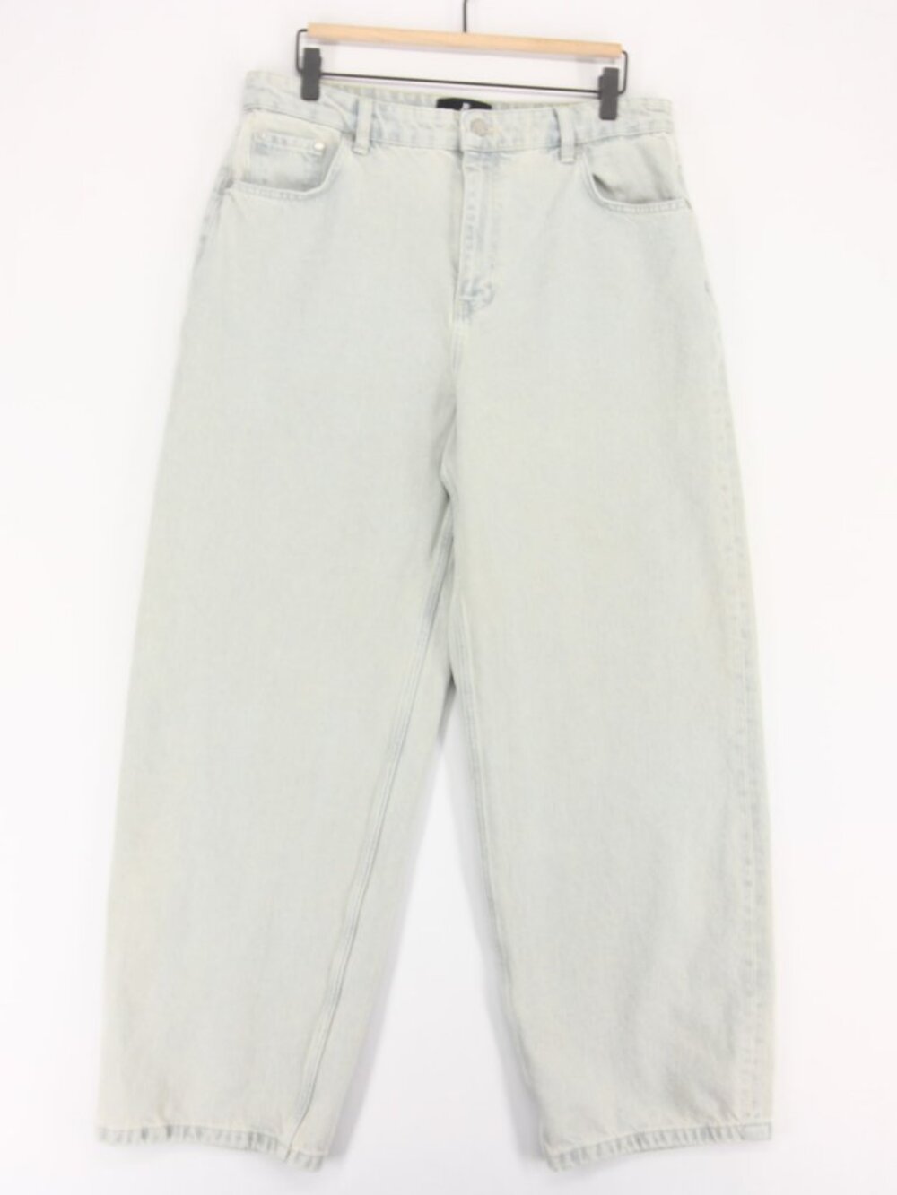 Represent R3 Baggy Jeans Mens 32 Blue  Light Wash Wide Leg Streetwear